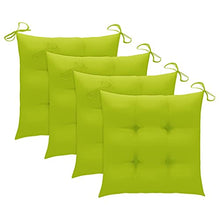 vidaXL Sedie da Giardino Pieghevoli 4 pz con Cuscini Massello Acacia