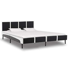 SKM Giroletto Nero e Bianco in Similpelle 180x200 cm (28.65kg) Nero