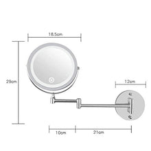 Specchio per Il Trucco con LuceSpecchi per Trucco A LED con Specchio da Trucco Pieghevole per Montaggio A Parete A LED 10x Scrivania con Luci