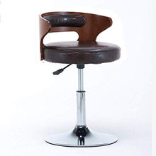 LWW Sgabelli, con schienale, similpelle esterni orientabili Ascensore girevole a gas, Chrome poggiapiedi e base per la prima colazione, Contatore, cucina e casa Sgabelli,C