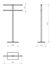 Portasciugamani bagno Gedy a piantana RA3105