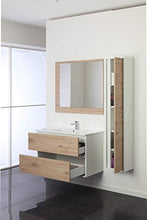 Feridras - MOBILE BAGNO FABULA 90CM SOSP. 2 CASS. BIANCO/ROVERE - 801010