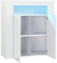 Asciugatrice, elevato lucido e opaco 2 porta armadietto per uso domestico LED LED LED,White