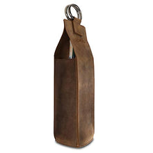 Londo Portabottiglie Per Vino In Vera Pelle (Cinnamon)