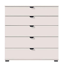 Cassettiera a 5 cassetti - Vincent - 90 cm, Bianco opaco