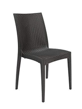SEDIA 4 PEZZI SEDIA POLI RATTAN SINTETICO GIARDINO COL MARRONE GIARDINO INTERNO ESTERNO