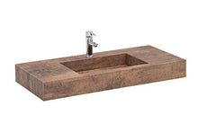 Schildmeyer Elias 140986 Lavabo di Design, Materiale Robusto, Rame, B/H/T 102x12x46 cm