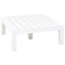 FAMIROSA Tavolo da Giardino Bianco 78x78x31 cm in Plastica