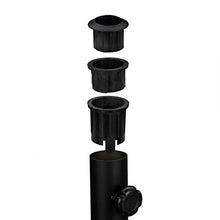 Relaxdays Base per Ombrellone, per Aste da 30-45 mm, Resistente alle Intemperie, Giardino & Balcone, Ø 45 cm, Nero