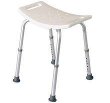 Sgabello per Doccia Bagno antiscivolo bianco altezza regolabile