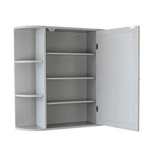 House & Homestyle Armadio a Specchio, Grigio, H 63cm x W 66cm x D 16.5cm