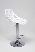 Kare Seggiola da Bar con Schienale Ornato, Multicolore, 85 x 44.5 x 50 cm