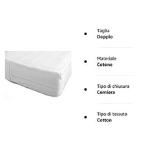 Fodera materasso Matrimoniale con cerniera