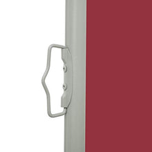 vidaXL - Tenda da sole laterale estensibile, 100 x 300 cm, colore: Rosso