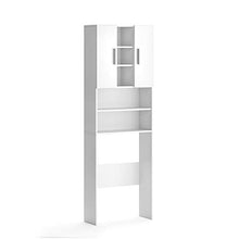 Vicco Armadio per lavatrice Luis Armadio per il bagno bianco, 190 x 64 cm