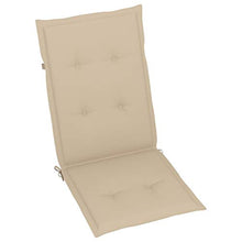 vidaXL Cuscini per Sedie da Giardino 6 pz Beige 120x50x4 cm