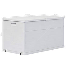 Festnight Baule da Giardino per Esterno in Plastica 420 L Grigio Chiaro