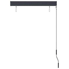 vidaXL - Tenda avvolgibile per esterni, 100 x 250 cm, colore: blu e bianco