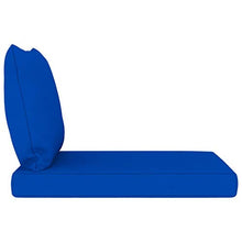 vidaXL Cuscini per Divano Pallet 2 pz Blu in Tessuto