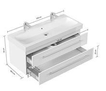 Mobile bagno con lavabo Geberit Icon 120cm antracite venato