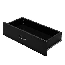 Cassettiera per camera da letto, in legno MDF semplice con 4 cassetti (nero)