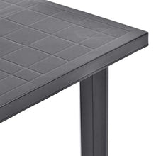 SKM Tavolo da Giardino Antracite 80x75x72 cm in Plastica