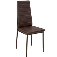 TecTake Set di sedie per sala da pranzo 41x45x98,5cm - disponibile in diversi colori e quantità – (6x Marrone | No. 401849)