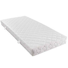 SKM Letto con Materasso Tessuto Grigio Chiaro 180x200cm (48.85kg)