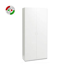 Armadio componibile camera da letto 2 ante bianco frassinato Cm 90x60xH 180