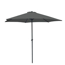 IMS Garden OIA - Ombrellone dritto, rotondo, 270 cm, colore: Grigio