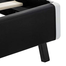 SKM Giroletto con LED Nero in Similpelle 180x200 cm (31.3kg)