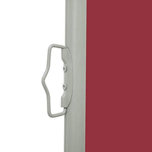VidaXL - Tendone laterale estensibile, 140 x 500 cm, colore: Rosso