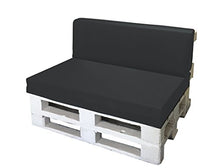 CUSCINO SCHIENALE 39X120X11-19 PER BANCALI PALLET EPAL EUR RIVESTITO IN ECOPELLE SFODERABILE GRIGIO - ALTA DENSITA'