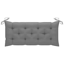 vidaXL Cuscino per Panca da Giardino Grigio 120x50x7 cm in Tessuto