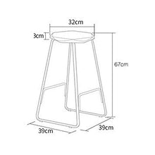 Zhangmeiren Sgabello da Bar Moderno Minimalista for Sedersi Davanti for Il Tempo Libero