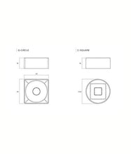 Lavabo d'appoggio in luxolid 42x42 cm - q-circle