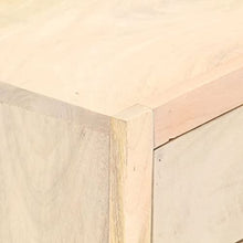 vidaXL Comodino Oro 40x30x50 cm in Legno Massello di Mango