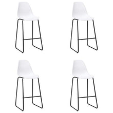 UnfadeMemory Set da Bar Set di mobili per Cucina, Mobili da Bar Tavolo 5 pz in Plastica Bianco