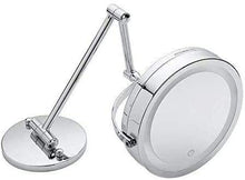 Specchio Home LED 10x Bagno d'Ingrandimento Bagno da Parete Mount Vanity Barba 360 ° Girevole