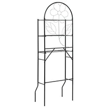 lyrlody Scaffale da Bagno, Bel Design Floreale Nero per WC per la casa