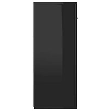 Sideboard Hochglanz-Schwarz 105x30x75 cm Spanplatte