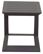 Tavolino da Giardino 40x40x45 cm in Allumino El Paso Marrone
