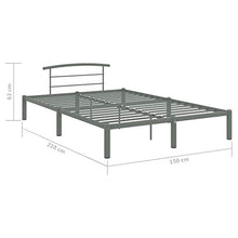 SKM Giroletto Grigio in Metallo 140x200 cm (17.9kg)