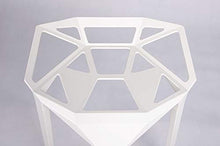 Shumee - Sgabello moderno Split Premium, in alluminio bianco.
