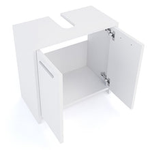 Vicco Mobile sottolavabo Kiko Armadietto per lavandino Bianco/Cemento