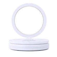 AJH Specchio ingranditore Pieghevole Specchio di Bellezza Portatile con Specchio a Doppia Faccia Lampada a LED Specchio cosmetico