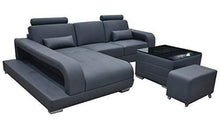 JVmoebel F3017C - Divano angolare XXL, in pelle, design moderno, a forma di L - Arredi Casa