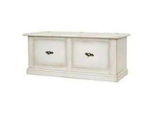 Homemania 1061_PF Cassapanca Zeus, Bianco in MDF, 120 x 42 x 50 cm