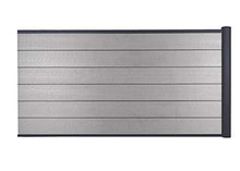 Mendler Pannello supplementare frangivento Basso Privacy Sarthe WPC Alluminio Premium 188cm Grigio