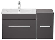 Set di mobili da bagno Fortuna antracite satinato